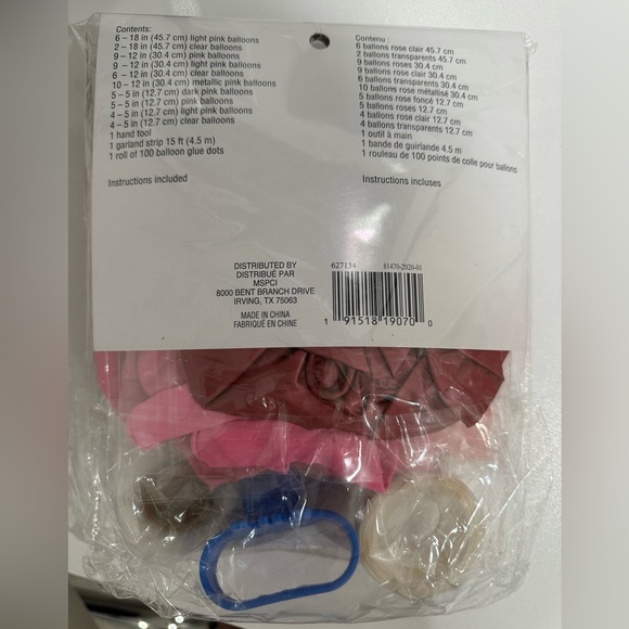 Celebrate It Pink/Gold Balloon Garland Kit - Picture 2 of 2